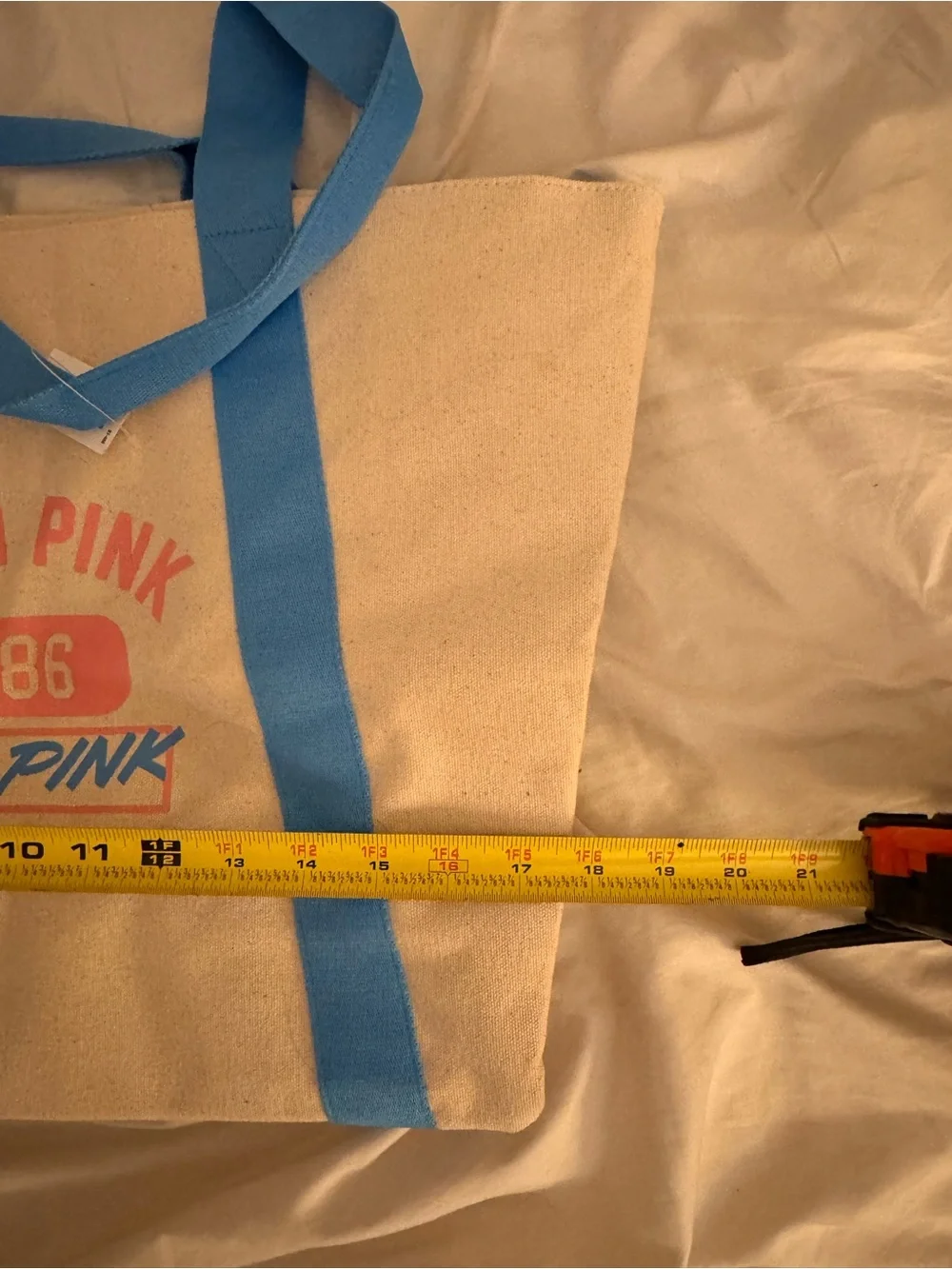 PINK Canvas Tote Bag NWT